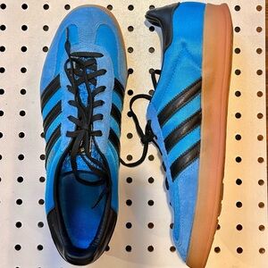 Adidas Gazelle Indoor Bright Blue Black Gum Womens Size 8 Men's Size 6